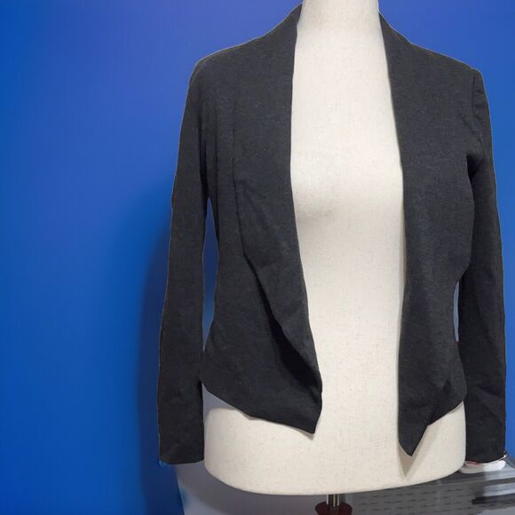 Philosophy Black long sleeve Open Front Blazer Size 6 - Picture 2 of 6